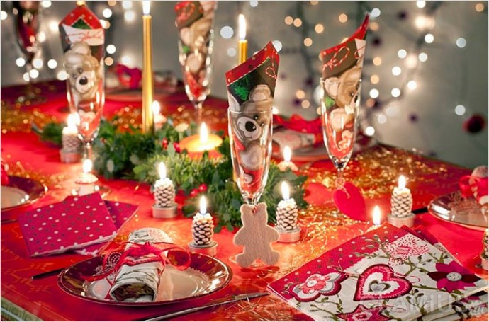 Идеи красивой сервировки стола на новый год