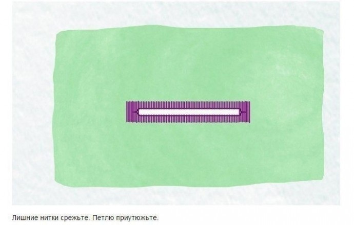 Как делать петли на тонких тканях