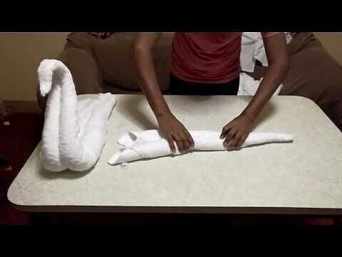 Как красиво сложить полотенце