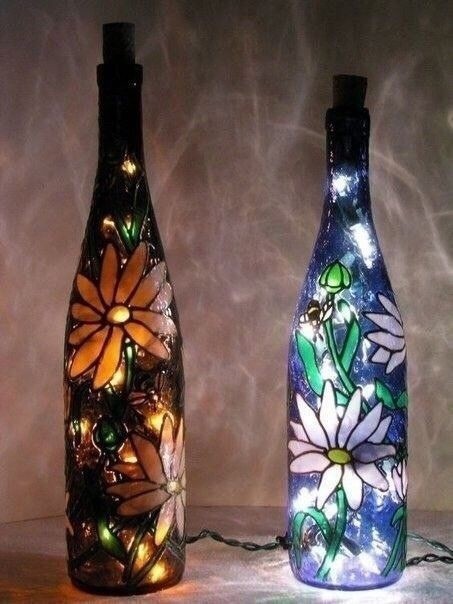 Гирлянда в бутылке