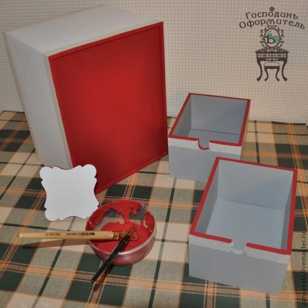 Мини-комодик в стиле burberry