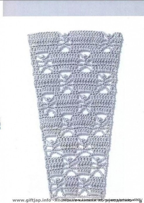 Вяжем расклешённые юбки