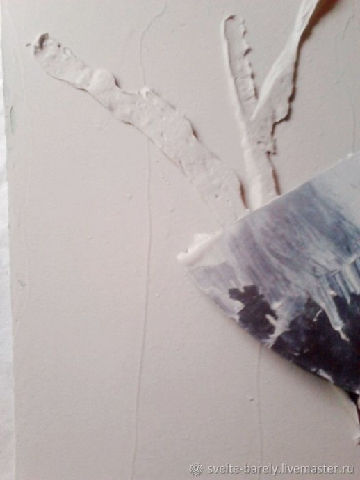 Веточка розы из шпатлевки Веточка розы из шпатлевки