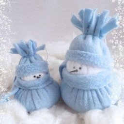 ​Снеговичок из фетра