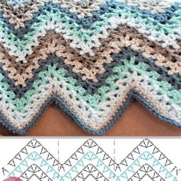 Зигзаги крючком