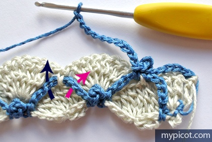 Очень красивый и необычный узор крючком 8 Очень красивый и необычный узор крючком 8