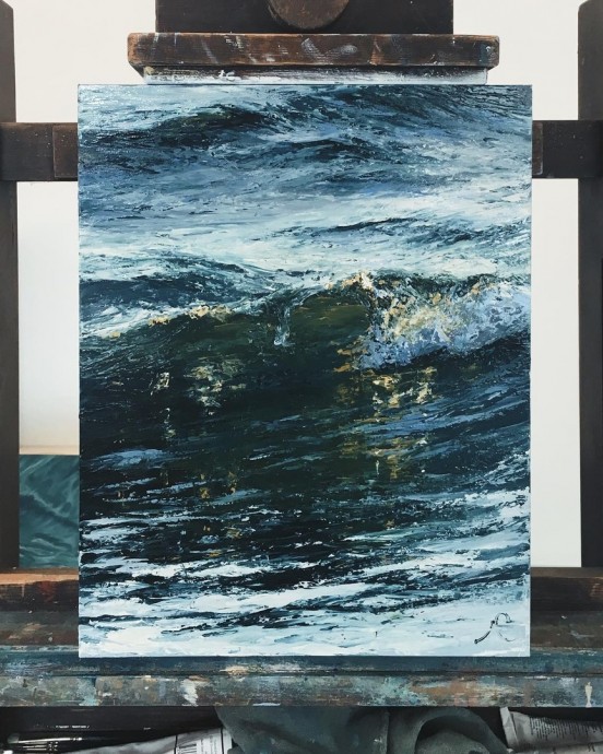 Художник Irina Cumberland: прохладное прикосновение воды в летнюю жару