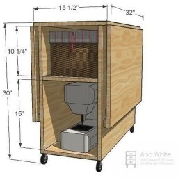 Компактный швейный cтол