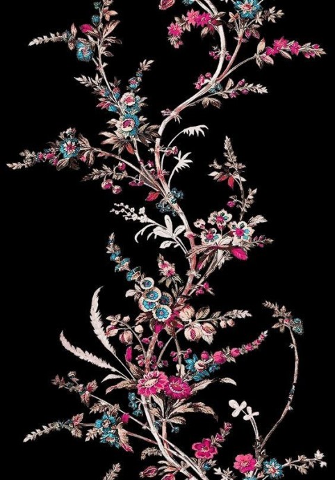 Идеи вышивки цветов гладью на черном фоне