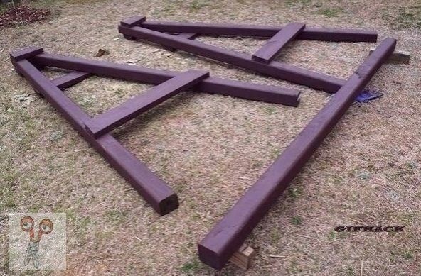 ​Садовые качели с А-образной опорой