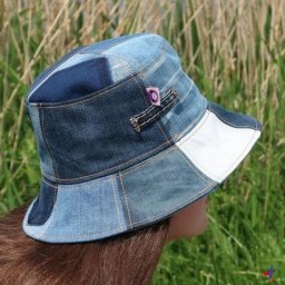 Летние панамки из старых джинсов