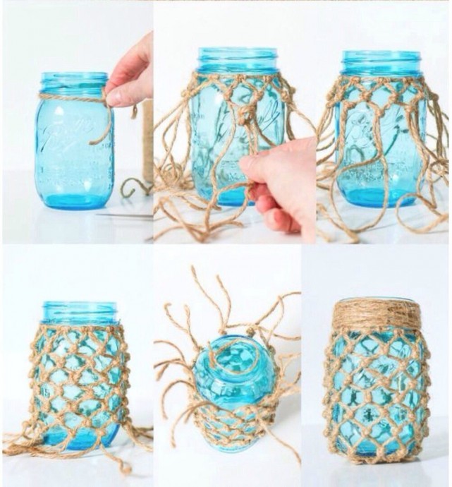 Декор баночки в морском стиле