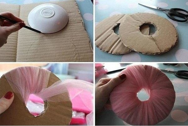 Помпоны из фатина