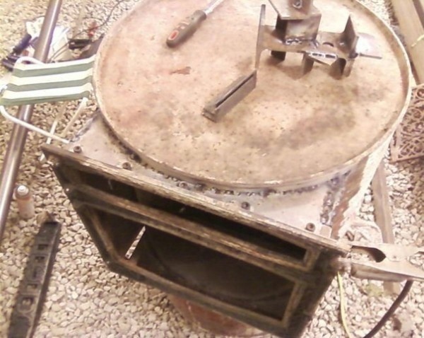 Печка в гараж своими руками