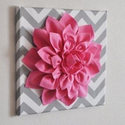 Объёмный цветок из фетра