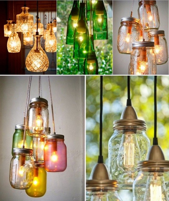 Светильники из банок