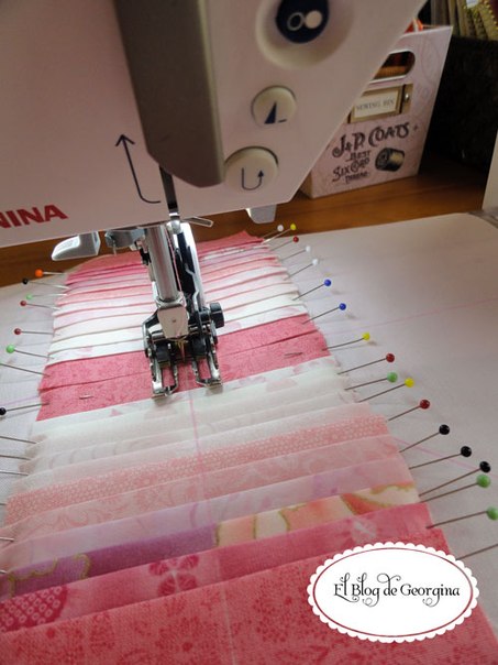 Интересная салфетка из лоскутков