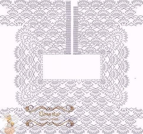 Вязаный ажурный верх платья или блузки