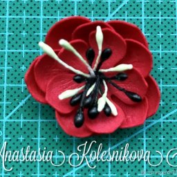 Мак из фоамирана