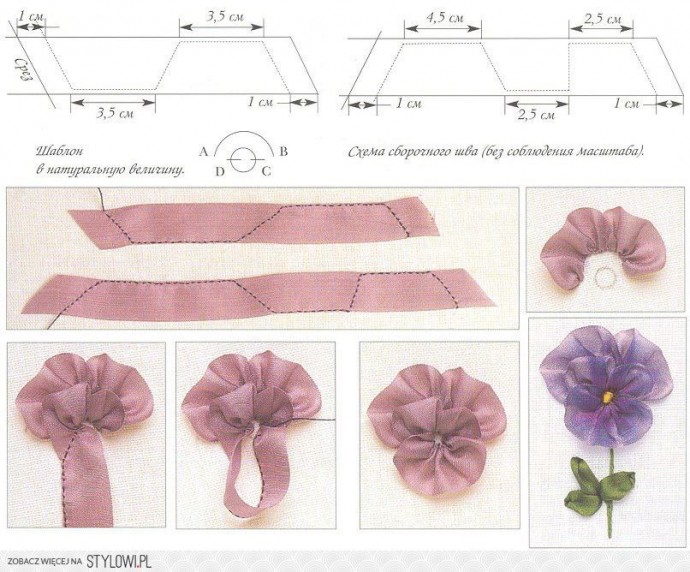 Мини мастер-классы и стежки по вышивке лентами Мини мастер-классы и стежки по вышивке лентами