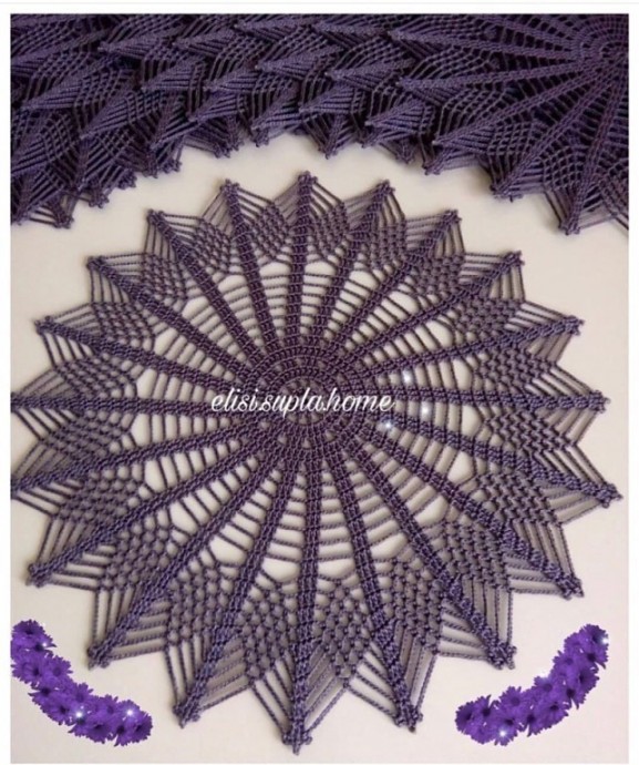 ​Необычная салфетка изысканной красоты