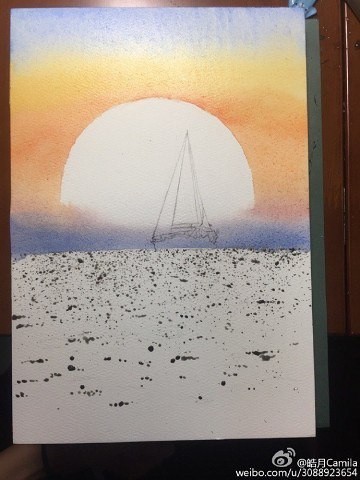 Парусник и закат