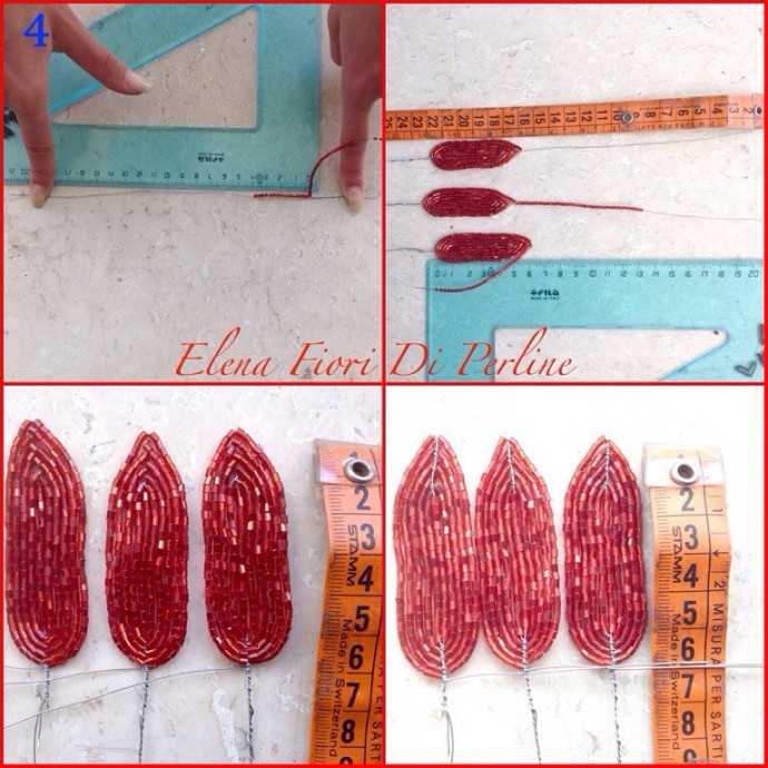 Рождественская звезда из бисера