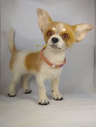 Собачки в технике сухого валяния