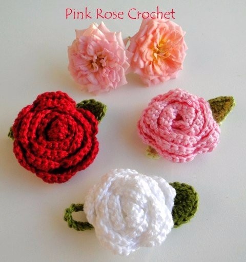 Вяжем крючком розы