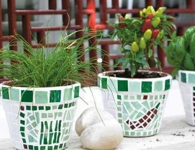 Декор цветочного горшка