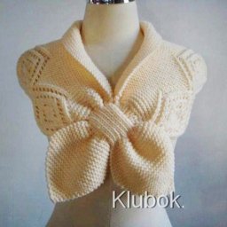 ​Красивая манишка с узлом