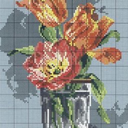 Яркое тепло вышивки