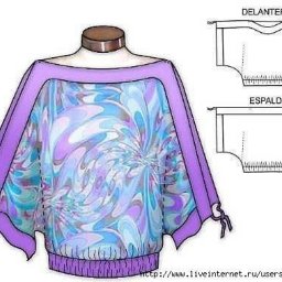 ​Нарядные блузки с простыми выкройками