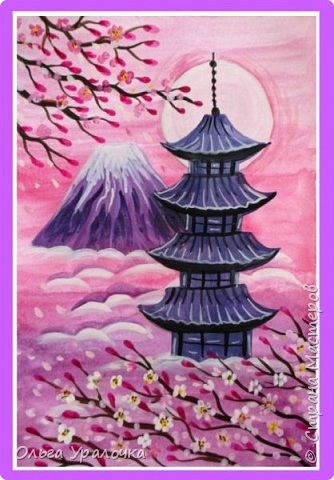 Рисуем японские мотивы