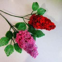 Сирень из бисера