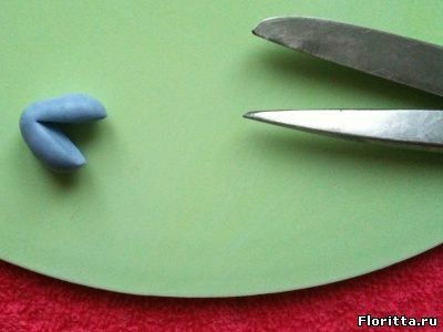 Анютины глазки из холодного фарфора: мастер-класс