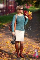​Ажурный свитер для эффектной осени