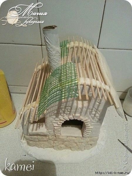 Сказочный домик из соленого теста