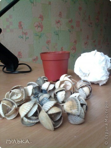 Розы из ракушек