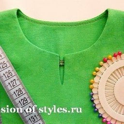 ​Изящный вариант обработки горловины