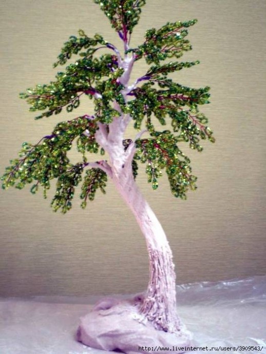 Берёза из бисера