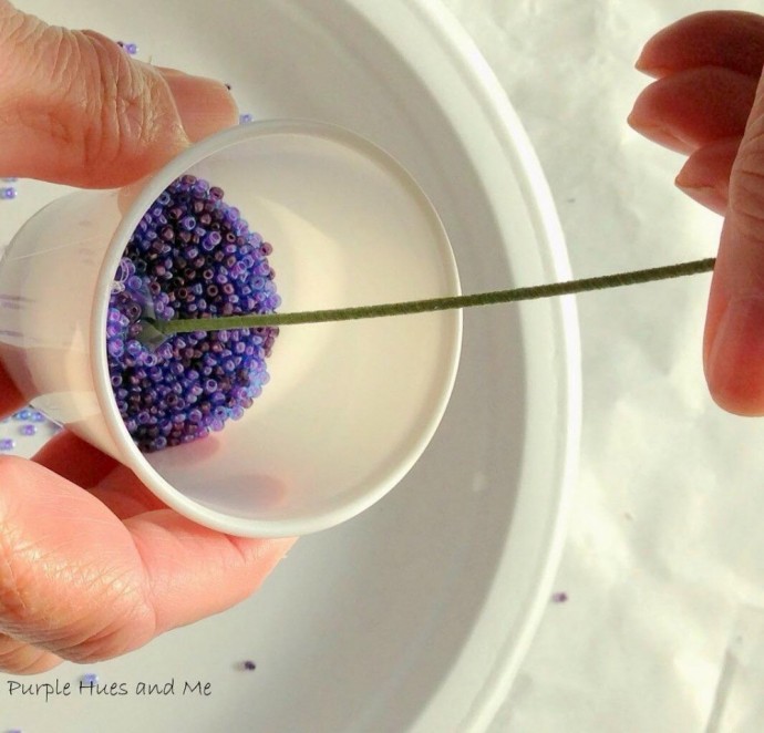 Лаванда из бисера Лаванда из бисера