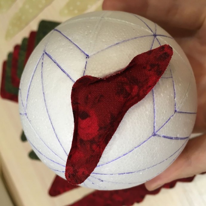 Шар в технике кимекоми