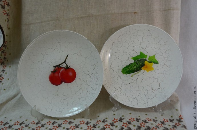 Тарелочки с овощами