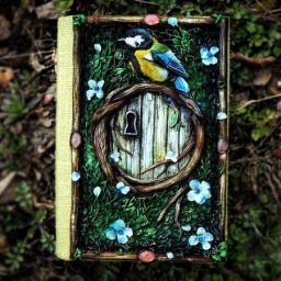 Дверь в лес: обложка из полимерной глины