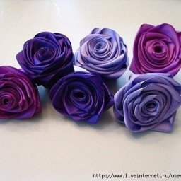 Розочки из лент