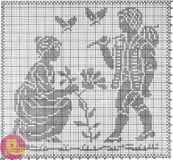 ​Летние мотивы в филейном кружеве