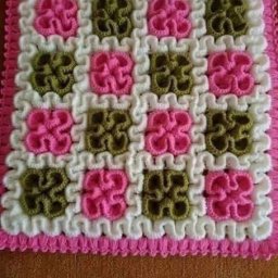 ​Объёмный коврик из пряжи