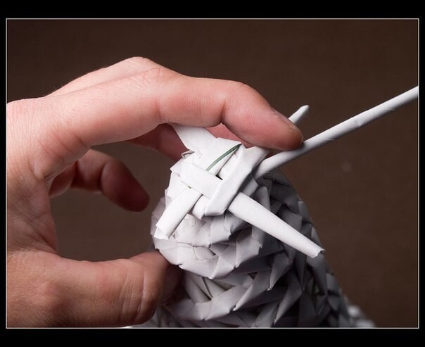Спиральное плетение из бумажных трубочек: ёлочка