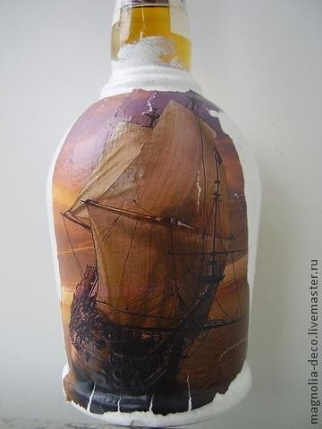 Декорирование бутылки "В поисках забытых сокровищ"